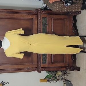 Anthropologie Daily Practice Women's S Yellow Delevan Dress Cotton Wth Pockets